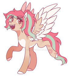 Size: 1024x1114 | Tagged: safe, artist:lynesssan, imported from derpibooru, oc, oc only, oc:toranja, pegasus, pony, female, mare, pale belly, simple background, solo