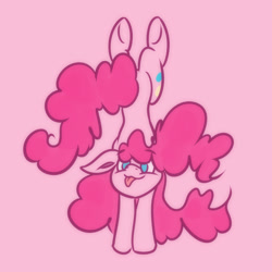 Size: 1500x1500 | Tagged: safe, artist:shad0w-galaxy, imported from derpibooru, part of a set, pinkie pie, earth pony, pony, female, mare, simple background, slim, smiling, solo