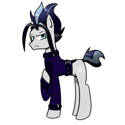 Size: 2000x2000 | Tagged: safe, artist:machacapigeon, snow hope, earth pony, pony, clothes, collar, g4 mega collab, male, simple background, solo, transparent background