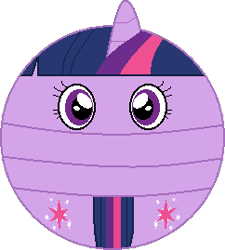 Size: 242x269 | Tagged: safe, artist:mega-poneo, imported from derpibooru, twilight sparkle, alicorn, ball, both cutie marks, female, mare, morph ball, solo, twiball, twilight sparkle (alicorn)