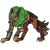 Size: 3000x3000 | Tagged: safe, artist:gingygin, imported from derpibooru, timber wolf, drool, high res, simple background, solo, transparent background