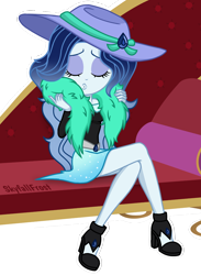 Size: 1448x1978 | Tagged: safe, artist:skyfallfrost, imported from derpibooru, oc, oc only, oc:azure blush, equestria girls, female, hat, simple background, solo, transparent background