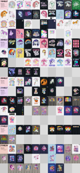 Size: 5000x10800 | Tagged: safe, edit, imported from derpibooru, angel bunny, apple bloom, applejack, applejack (g1), big macintosh, blossom, blue belle, butterscotch (g1), cotton candy (g1), discord, firefly, fluttershy, glory, granny smith, hitch trailblazer, izzy moonbow, june rose, king sombra, lord tirek, medley, minty, minty (g1), misty fly, moonstone, nightmare moon, parasol (g1), pinkie pie, pipp petals, princess celestia, princess luna, queen chrysalis, rainbow dash, rarity, scootaloo, skydancer, snuzzle, soarin', spike, spitfire, starshine, sunlight (g1), sunny starscout, sweetie belle, tempest shadow, twilight, twilight sparkle, windy (g1), zipp storm, alicorn, bat, butterfly, centaur, changeling, changeling queen, draconequus, dragon, earth pony, pegasus, pony, rabbit, taur, unicorn, 2021, 2022, 2023, 2024, 2025, 4th of july, anatomy chart, animal, antlers, applejack's hat, arrow, balloon, birthflower ponies, bow, bow (weapon), bow and arrow, brony, broom, candy, candy cane, chart, cherry, christmas, christmas lights, circle, clothes, cloud, clover, coal, confetti, cowboy hat, crescent moon, cropped, cute, cutie mark, cutie mark crusaders, design, diagram, easter, easter egg, egg, excited, expressions, father's day, female, fern, filly, fireworks, flower, flustered, flying, flying broomstick, foal, food, french, full moon, g1, g3, g4, g5, halloween, happy, hashtag, hat, heart, hearth's warming, holiday, holly, hoofbump, ice cream, jack-o-lantern, latin, leaf, lightning, majestic, male, mane five (g5), mane seven, mane six, map of equestria, mare, merchandise, moon, mother's day, music notes, my little pony logo, outline, palm tree, party cannon, pegasister, periodic table, present, pride flag, pumpkin, rainbow, royal sisters, santa hat, self ponidox, shirt, shirt design, shooting star, siblings, sisters, snow, snowflake, stallion, stars, starshine (g1), t-shirt, text, tree, twilight (g1), twilight sparkle (alicorn), unicorn twilight, uniform, valentine's day, wall of tags, weapon, wonderbolts, wonderbolts logo, wonderbolts uniform, wreath, yin-yang