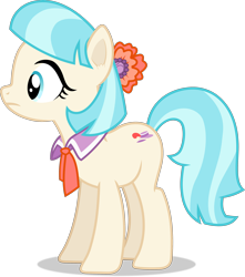 Size: 2652x2999 | Tagged: safe, artist:frownfactory, imported from derpibooru, coco pommel, earth pony, pony, rarity takes manehattan, female, high res, mare, simple background, solo, transparent background, vector