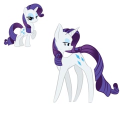 Size: 640x640 | Tagged: safe, artist:scribbleymewzaque, imported from derpibooru, part of a set, rarity, pony, unicorn, female, mare, simple background, solo, turned head, white background