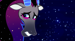 Size: 3840x2112 | Tagged: safe, artist:equmoria, derpibooru exclusive, imported from derpibooru, oc, oc only, oc:unity, draconequus, draconequus oc, high res, solo, space, stars, the cosmos, vector