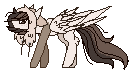 Size: 133x77 | Tagged: safe, artist:inspiredpixels, imported from derpibooru, oc, oc only, pony, animated, blinking, gif, pixel art, simple background, solo, transparent background, wings