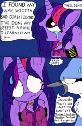Size: 1280x1963 | Tagged: safe, artist:tenebrousmelancholy, imported from derpibooru, twilight sparkle, alicorn, anthro, bird, blue jay, aeroplanes and meteor showers, breasts, clothes, comic, crossover, crossover shipping, crying, duo, eliza doolittle, embarrassed, female, funny, male, meme, michael jackson, mordecai, mordetwi, panel, rain, regular show, sad, shipping, singing, song reference, straight, sweat, sweatdrop, text, thriller, twilight sparkle (alicorn), wet, wet clothes, wet mane