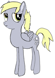 Size: 359x508 | Tagged: safe, derpy hooves, pegasus, pony, simple background