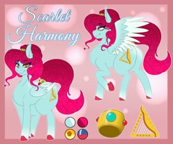 Size: 4096x3413 | Tagged: safe, artist:tatemil, imported from derpibooru, oc, oc:scarlet harmony, pony, reference sheet