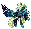 Size: 107x100 | Tagged: safe, artist:inspiredpixels, imported from derpibooru, oc, oc only, alicorn, pony, alicorn oc, animated, colored wings, curved horn, gif, horn, pixel art, raised hoof, simple background, solo, transparent background, wings