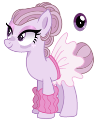 Size: 892x1048 | Tagged: safe, artist:princess-kitsune-tsu, artist:venomous-cookietwt, imported from derpibooru, oc, oc only, earth pony, pony, base used, clothes, eyeshadow, female, leg warmers, magical lesbian spawn, makeup, mare, offspring, parent:hoofer steps, parent:nurse redheart, simple background, skirt, solo, transparent background