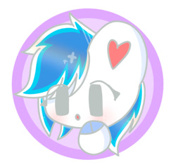 Size: 1123x1067 | Tagged: artist needed, source needed, safe, imported from derpibooru, oc, oc only, oc:canicula, pony, chibi, circle background, cute, eyes open, heart ears, solo