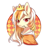 Size: 1949x1949 | Tagged: artist needed, safe, artist:devour, imported from derpibooru, oc, oc only, oc:auroraedith, pegasus, pony, cape, circle background, clothes, crown, eyes open, jewelry, looking at you, pegasus oc, regalia, solo