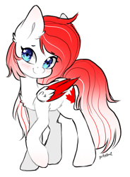 Size: 3552x4831 | Tagged: safe, artist:torihime, imported from derpibooru, oc, oc only, oc:making amends, pegasus, pony, colored wings, commission, female, mare, signature, simple background, solo, transparent background, two toned wings, wings, ych result