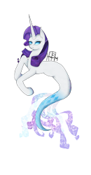 Size: 860x1649 | Tagged: safe, artist:kimmytheredhead, imported from derpibooru, rarity, merpony, pony, seapony (g4), unicorn, blue eyes, blue mane, colored pupils, eyelashes, female, fish tail, flowing tail, horn, no pupils, seaponified, seapony rarity, signature, simple background, smiling, solo, species swap, tail, teeth, transparent background