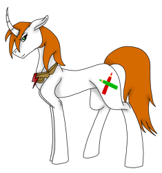 Size: 2917x3102 | Tagged: safe, artist:agdapl, imported from derpibooru, oc, oc only, pony, unicorn, curved horn, element of loyalty, high res, horn, simple background, solo, transparent background, unicorn oc