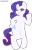 Size: 1080x1480 | Tagged: safe, artist:trophy-sketcher, imported from derpibooru, rarity, pony, unicorn, bipedal, eyelashes, female, grin, horn, human shoulders, looking at you, mare, one eye closed, simple background, smiling, smiling at you, solo, transparent background, underhoof, wink