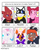 Size: 1280x1529 | Tagged: safe, artist:trashfeline, imported from derpibooru, star catcher, anthro, cat, pony, unicorn, six fanarts, :d, animatronic, anthro with ponies, bowtie, crossover, dark skin, five nights at freddy's, flick, gem, grin, horn, lolbit, makeup, one eye closed, open mouth, peace sign, running makeup, smiling, spinel, spinel (steven universe), steven universe, steven universe: the movie, wink