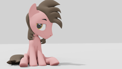 Size: 1920x1080 | Tagged: safe, artist:mrkat7214, imported from derpibooru, oc, oc only, oc:ace play, earth pony, pony, 3d, blender, facial hair, goatee, looking at you, male, not sfm, sitting, smiling, solo, stallion