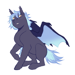 Size: 1500x1500 | Tagged: safe, artist:celeriven, imported from derpibooru, oc, oc only, bat pony, pony, male, simple background, solo, stallion, white background