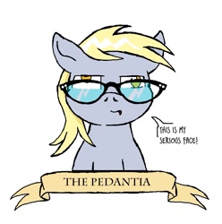 Size: 795x803 | Tagged: safe, artist:owlor, imported from derpibooru, derpy hooves, pony, from the desk of mayor mare, glasses, solo