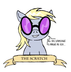 Size: 795x803 | Tagged: safe, artist:owlor, imported from derpibooru, derpy hooves, pony, from the desk of mayor mare, glasses, solo, vinyl's glasses