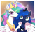 Size: 1802x1664 | Tagged: safe, artist:fuyugi, artist:nendo, imported from derpibooru, princess celestia, princess luna, alicorn, pony, crown, cute, cutelestia, female, hair over one eye, hug, jewelry, lunabetes, mare, regalia, royal sisters, siblings, signature, sisters, smiling, sweat, sweatdrop, winghug, wings