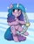Size: 1617x2052 | Tagged: safe, artist:heretichesh, imported from derpibooru, izzy moonbow, pony, unicorn, abstract background, arrow, ball, bipedal, blushing, bow (weapon), bow and arrow, dexterous hooves, eye clipping through hair, eyebrows, eyebrows visible through hair, female, g5, grin, hoof hold, izzy diana moonbow, izzy's tennis ball, mare, name pun, pun, smiling, solo, standing, standing on one leg, tennis ball, visual pun, weapon