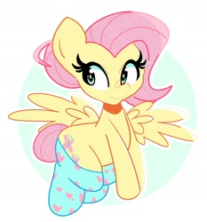 Size: 1702x1826 | Tagged: safe, artist:kindakismet, imported from derpibooru, fluttershy, pegasus, pony, clothes, cute, daaaaaaaaaaaw, female, heart, mare, shyabetes, simple background, socks, solo, white background