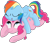 Size: 1622x1402 | Tagged: safe, artist:doodledonutart, artist:pony-thunder, imported from derpibooru, pinkie pie, rainbow dash, earth pony, pegasus, pony, cuddling, cute, duo, duo female, eyes closed, female, floppy ears, lesbian, looking up, lying down, lying on top of someone, mare, open mouth, open smile, pinkiedash, rainbow dash riding pinkie pie, riding, shipping, simple background, sleeping, sleepydash, smiling, transparent background