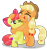 Size: 2228x2375 | Tagged: safe, artist:aleximusprime, imported from derpibooru, apple bloom, applejack, earth pony, pony, crusaders of the lost mark, season 5, adorabloom, applebetes, bipedal, crying, crying on the outside, cute, cutie mark, eyes closed, feels, female, filly, happy, heartwarming, high res, hug, jackabetes, liquid pride, mare, one eye closed, open mouth, open smile, siblings, simple background, sitting, smiling, tears of joy, the cmc's cutie marks, transparent background