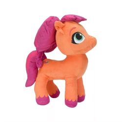 Size: 1500x1500 | Tagged: safe, imported from derpibooru, sunny starscout, earth pony, pony, female, g5, mare, merchandise, official, pillow, plushie, simple background, solo, toy, white background