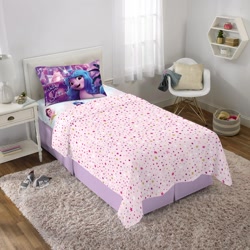 Size: 1500x1500 | Tagged: safe, imported from derpibooru, izzy moonbow, pipp petals, pegasus, pony, unicorn, bed, bedsheets, blanket, female, g5, mare, merchandise, official, pillow