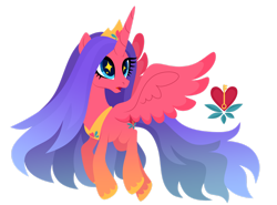 Size: 1920x1423 | Tagged: safe, artist:kabuvee, imported from derpibooru, oc, oc only, alicorn, pony, alicorn oc, crown, eyelashes, female, hoof shoes, horn, jewelry, mare, open mouth, peytral, regalia, simple background, solo, spread wings, starry eyes, transparent background, wingding eyes, wings