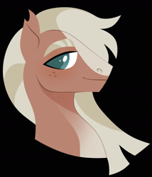 Size: 1600x1872 | Tagged: safe, artist:kabuvee, imported from derpibooru, oc, oc only, pony, black background, bust, male, portrait, simple background, solo, stallion