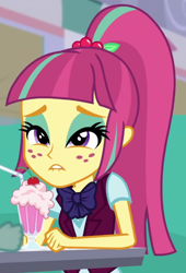 Size: 496x729 | Tagged: safe, imported from derpibooru, screencap, sour sweet, dance magic, equestria girls, spoiler:eqg specials, cropped, milkshake, solo