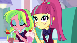 Size: 1920x1080 | Tagged: safe, imported from derpibooru, screencap, lemon zest, sour sweet, dance magic, equestria girls, spoiler:eqg specials, milkshake