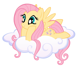 Size: 2048x1792 | Tagged: artist needed, safe, imported from derpibooru, fluttershy, pegasus, pony, cloud, cute, daaaaaaaaaaaw, daydream, happy, looking left, shyabetes, simple background, solo, stock vector, transparent background