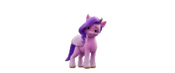 Size: 2048x858 | Tagged: safe, imported from derpibooru, pipp petals, pegasus, pony, adorapipp, animated, cute, female, g5, gif, mare, my little pony: a new generation, official, rotating, shadow, simple background, solo, spinning, transparent background, turnaround
