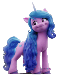 Size: 757x800 | Tagged: safe, imported from derpibooru, izzy moonbow, pony, unicorn, animated, butt, cropped, female, g5, gif, mare, my little pony: a new generation, official, plot, rotating, shadow, simple background, solo, spinning, transparent background, turnaround
