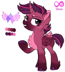 Size: 1818x2005 | Tagged: safe, artist:moccabliss, imported from derpibooru, oc, oc only, oc:shimmering stardusk, alicorn, pony, female, magical lesbian spawn, mare, offspring, parent:tempest shadow, parent:twilight sparkle, parents:tempestlight, simple background, solo, transparent background