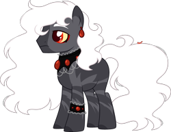 Size: 3811x2941 | Tagged: safe, artist:kurosawakuro, imported from derpibooru, oc, oc only, hybrid, pony, zony, base used, high res, male, offspring, parent:king sombra, parent:zecora, simple background, solo, transparent background