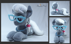 Size: 3508x2185 | Tagged: safe, artist:shunnkai, imported from derpibooru, silver spoon, pony, high res, irl, lying down, photo, plushie, prone, solo