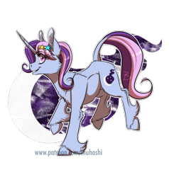 Size: 1200x1258 | Tagged: safe, artist:inuhoshi-to-darkpen, imported from derpibooru, oc, oc only, oc:mirage moon, pony, unicorn, chest fluff, ear fluff, hoof fluff, horn, leonine tail, parent:starlight glimmer, parent:trixie, simple background, transparent background, unicorn oc