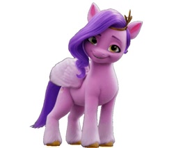 Size: 501x426 | Tagged: safe, imported from derpibooru, screencap, pipp petals, pegasus, pony, 3d, adorapipp, cute, female, folded wings, g5, mare, my little pony: a new generation, simple background, smiling, solo, standing, unshorn fetlocks, white background, wings