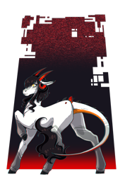 Size: 1920x2716 | Tagged: safe, artist:oneiria-fylakas, imported from derpibooru, oc, oc only, earth pony, pony, horns, solo
