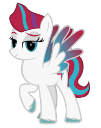 Size: 851x1080 | Tagged: safe, artist:thunder-blur, imported from derpibooru, zipp storm, pegasus, pony, g4, g5, g5 to g4, hoof fluff, my little pony: a new generation, simple background, solo, transparent background