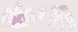 Size: 1920x797 | Tagged: safe, artist:glorymoon, imported from derpibooru, oc, oc only, oc:tinted rose, oc:tinted rose glass, anthro, pegasus, pony, unguligrade anthro, solo