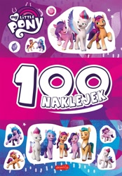 Size: 836x1200 | Tagged: safe, imported from derpibooru, hitch trailblazer, izzy moonbow, pipp petals, sunny starscout, zipp storm, earth pony, pegasus, pony, unicorn, book, book cover, cover, female, g5, harpercollins, hoofbump, male, mane five (g5), mare, my little pony logo, official, polish, stallion, sticker